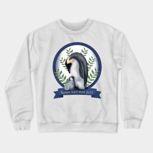 Penguin mother and her baby Crewneck Sweatshirt